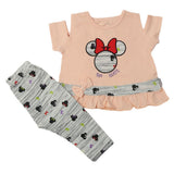 Newborn Girls Half Sleeves Suit - Peach, Kids, Newborn Girls Sets And Suits, Chase Value, Chase Value