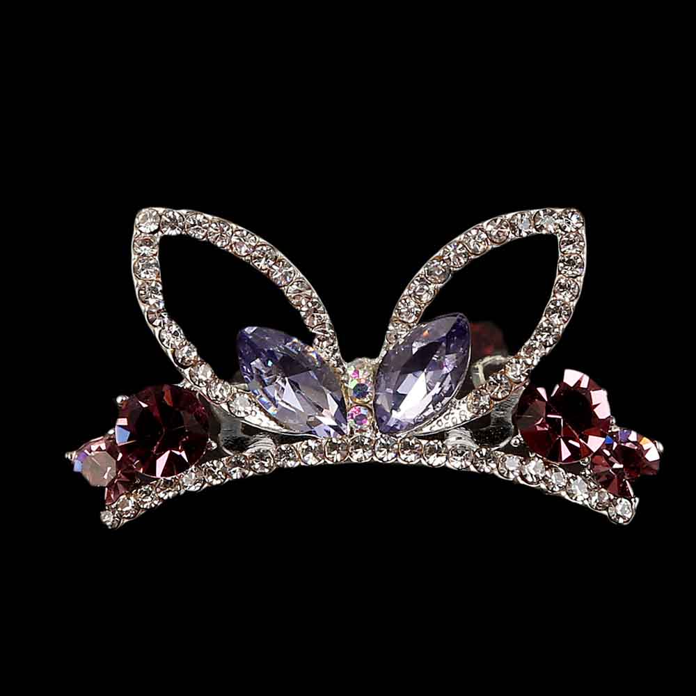 Metal Comb Crown For Women - Purple, Women, Hair And Head Jewellery, Chase Value, Chase Value