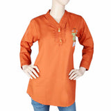 Women's Embroidered Woven Top - Rust, Women, T-Shirts And Tops, Chase Value, Chase Value