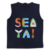 Boys Sando T-Shirt - Navy Blue, Kids, Boys Sando, Chase Value, Chase Value
