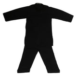 Boys Mashriq Shalwar Kurta Plain - Black, Kids, Boys Shalwar Kameez, Chase Value, Chase Value