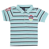 Boys Half Sleeves Polo T-Shirt - Cyan, Kids, Boys T-Shirts, Chase Value, Chase Value