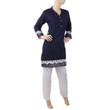 Women's Stitched 2Pcs Shalwar Suit - Navy Blue, Women, Shalwar Suits, Chase Value, Chase Value