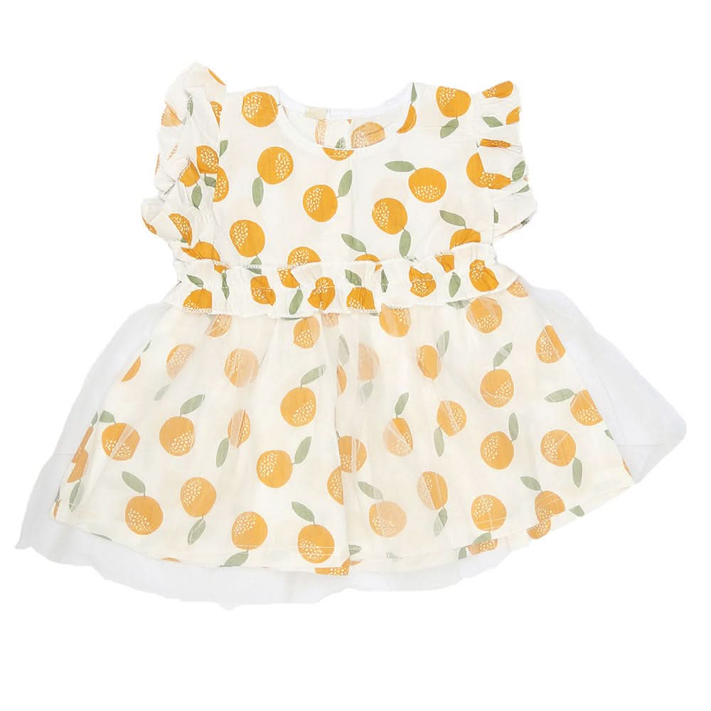 Newborn Baby Frock - Mustard, Kids, NB Girls Frocks, Chase Value, Chase Value