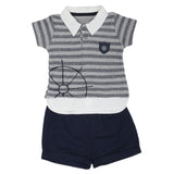 Newborn Boys half Sleeves Suit - Grey, Kids, NB Boys Sets And Suits, Chase Value, Chase Value