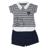 Newborn Boys half Sleeves Suit - Grey, Kids, NB Boys Sets And Suits, Chase Value, Chase Value