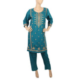 Women's Embroidered 2Pcs Shalwar Suit- 07 - Sea Green, Women, Shalwar Suits, Chase Value, Chase Value