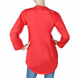Women's Embroidered Woven Top - Red, Women, T-Shirts And Tops, Chase Value, Chase Value
