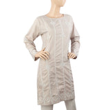 Women Embroidered Kurti - Light Grey, Women Ready Kurtis, Chase Value, Chase Value