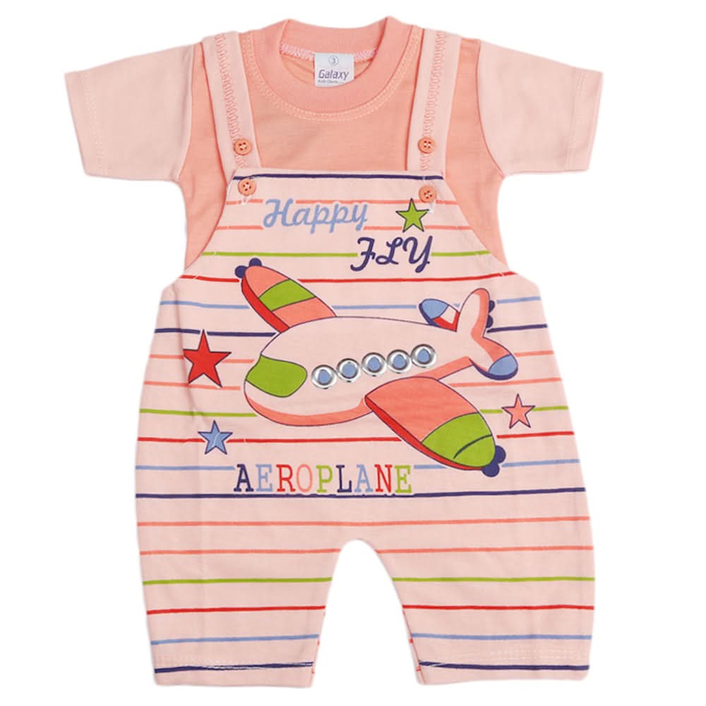 Newborn Boys Half Sleeves Romper - Peach, Kids, Newborn Boys Rompers, Chase Value, Chase Value