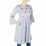 Women's Embroidered Kurti - Grey, Women, Ready Kurtis, Chase Value, Chase Value
