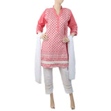 Women's Embroidered 03 Pcs Suit - Pink, Women, Shalwar Suits, Chase Value, Chase Value