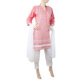 Women's Embroidered 03 Pcs Suit - Pink, Women, Shalwar Suits, Chase Value, Chase Value
