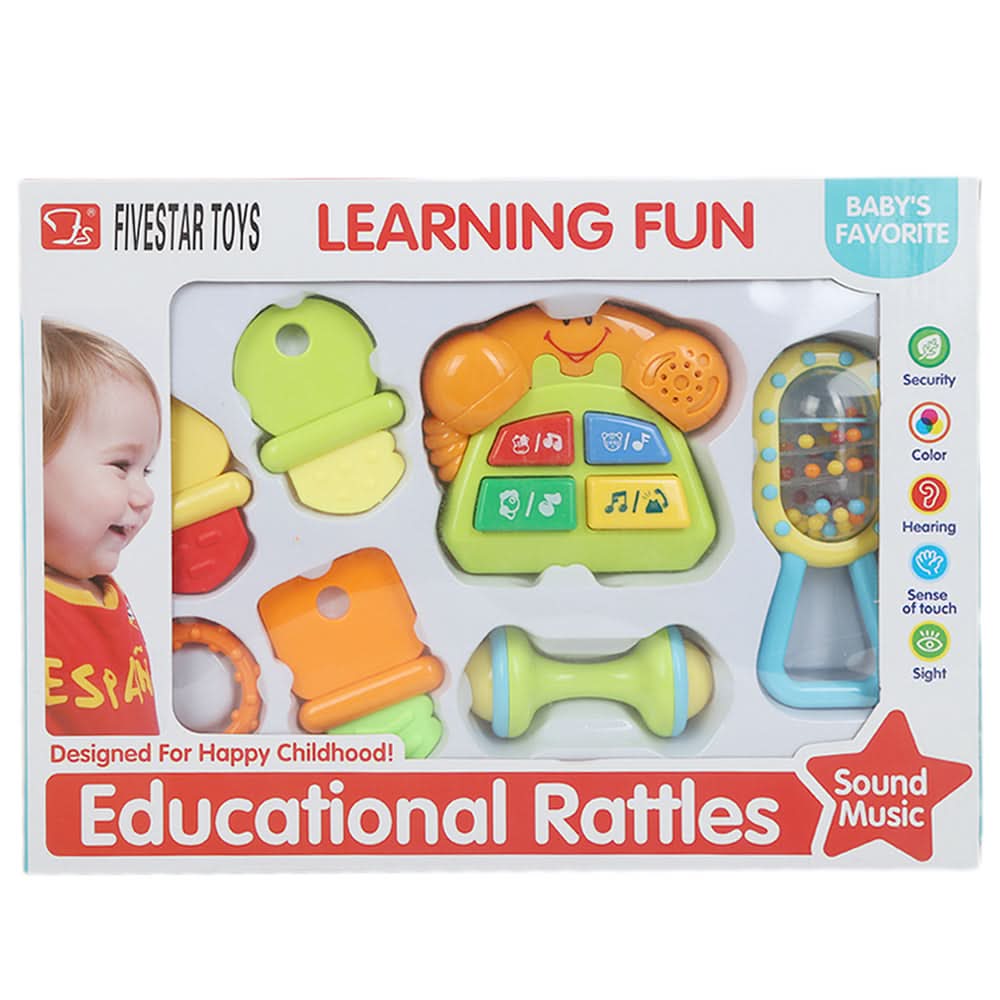 Baby Rattle Set - Multi, Kids, New Born Rattles And Toys, Chase Value, Chase Value
