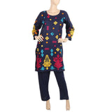 Women's Embroidered 2Pcs Shalwar Suit- 08 - Navy Blue, Women, Shalwar Suits, Chase Value, Chase Value