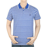 Men's Yarn Dyed Half Sleeves Polo T Shirt - RoyalBlue, Men, T-Shirts And Polos, Chase Value, Chase Value
