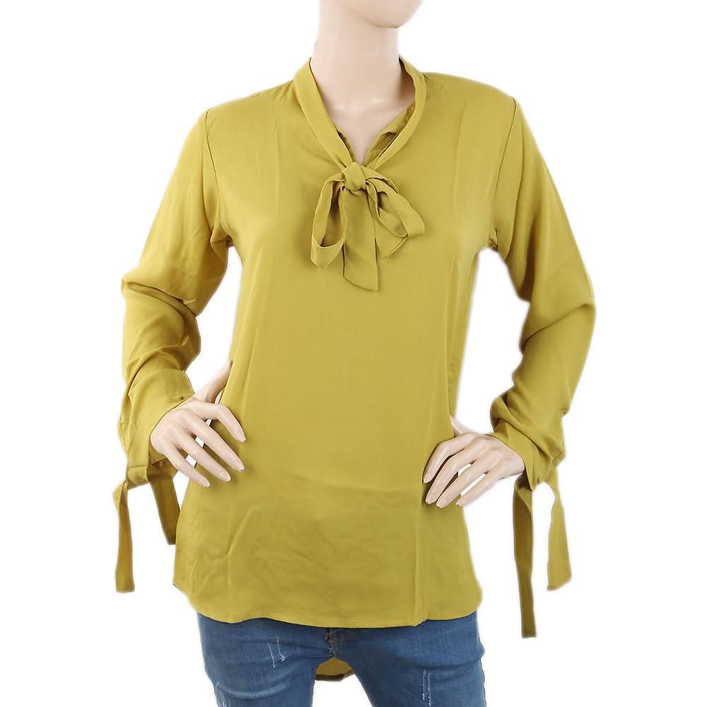 Women's Plain Georgette Top - Green, Women, T-Shirts And Tops, Chase Value, Chase Value