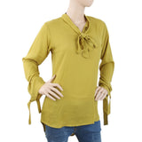 Women's Plain Georgette Top - Green, Women, T-Shirts And Tops, Chase Value, Chase Value