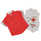 Newborn Baba Boys Suits - Red, Kids, Newborn Boys Sets And Suits, Chase Value, Chase Value