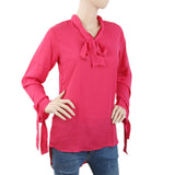 Women's Plain Georgette Top - Pink, Women, T-Shirts And Tops, Chase Value, Chase Value
