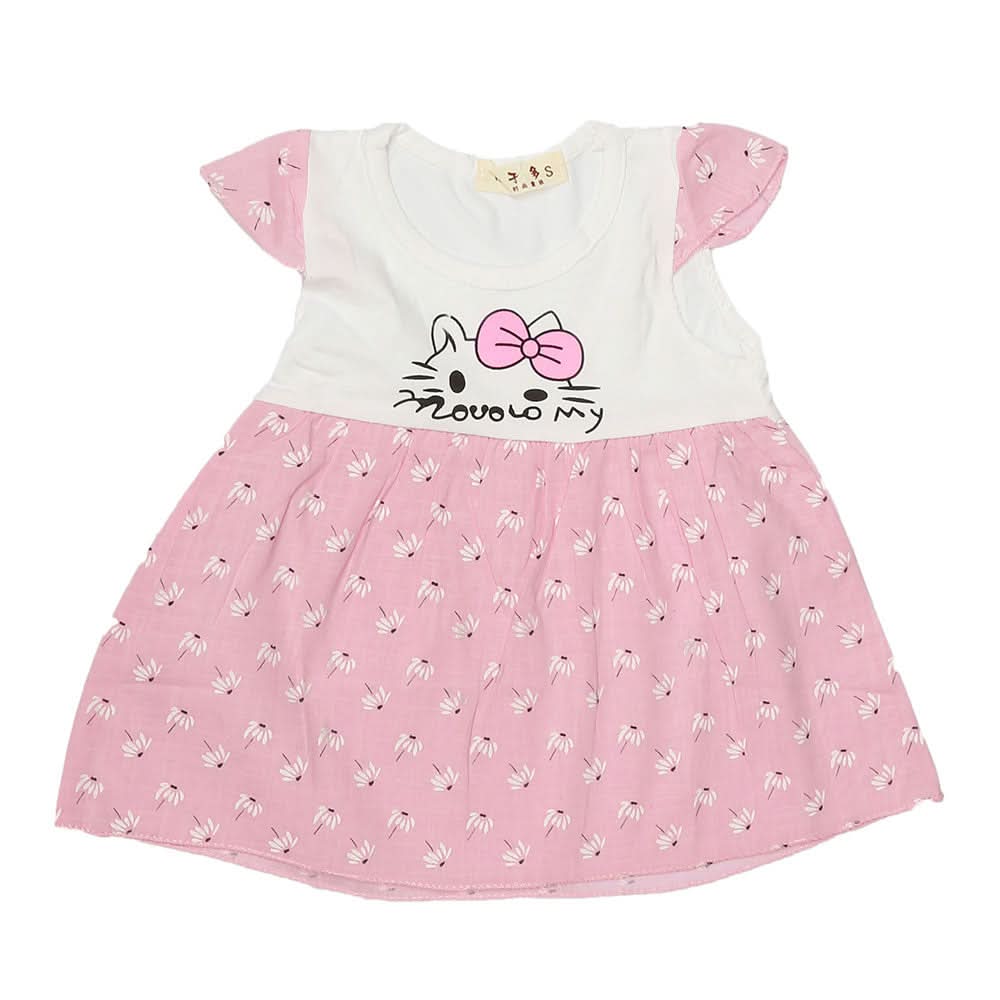 Newborn Baby Frock - Pink, Kids, NB Girls Frocks, Chase Value, Chase Value