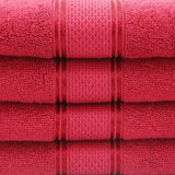 Terry Fancy Bath Towel - Red, Home & Lifestyle, Bath Towels, Chase Value, Chase Value