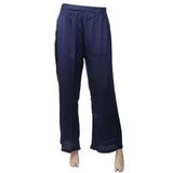 Women's Bell Bottom With Lace - Blue, Women, Pants & Tights, Chase Value, Chase Value