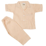 Boys Half Sleeves Sleeping Suit - Orange-Peach, Kids, Boys Sets And Suits, Chase Value, Chase Value