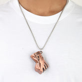Men's Chain Locket - Maroon, Men, Jewellery, Chase Value, Chase Value