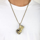 Men's Chain Locket - Green, Men, Jewellery, Chase Value, Chase Value