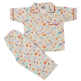 Boys Half Sleeves Sleeping Suit - Beige, Kids, Boys Sets And Suits, Chase Value, Chase Value
