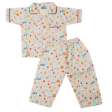 Boys Half Sleeves Sleeping Suit - Beige, Kids, Boys Sets And Suits, Chase Value, Chase Value