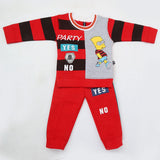 Boys Full Sleeves Fleece Suit 42716 - Red, Kids, Boys Sets And Suits, Chase Value, Chase Value