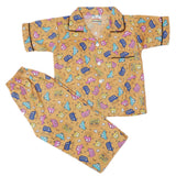 Boys Half Sleeves Sleeping Suit - Brown, Kids, Boys Sets And Suits, Chase Value, Chase Value