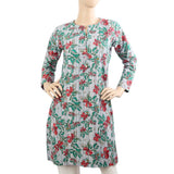 Women's Printed Kurti - Grey, Women Ready Kurtis, Chase Value, Chase Value