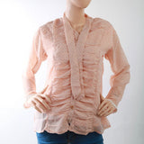 Women's Printed Western Top Front Button - Peach, Women, T-Shirts And Tops, Chase Value, Chase Value