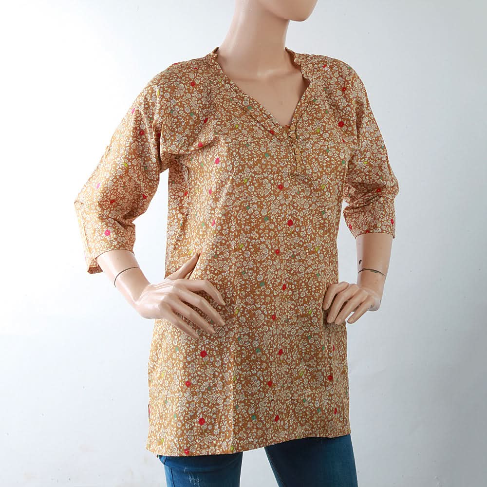 Women's Printed Top - Brown, Women, T-Shirts And Tops, Chase Value, Chase Value