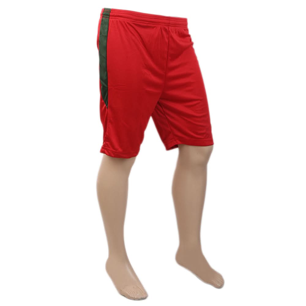 Men's Polyester Short - Red & Green, Men, Shorts, Chase Value, Chase Value