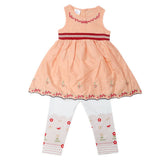 Girls Tights Suit - Peach, Kids, Girls Sets And Suits, Chase Value, Chase Value