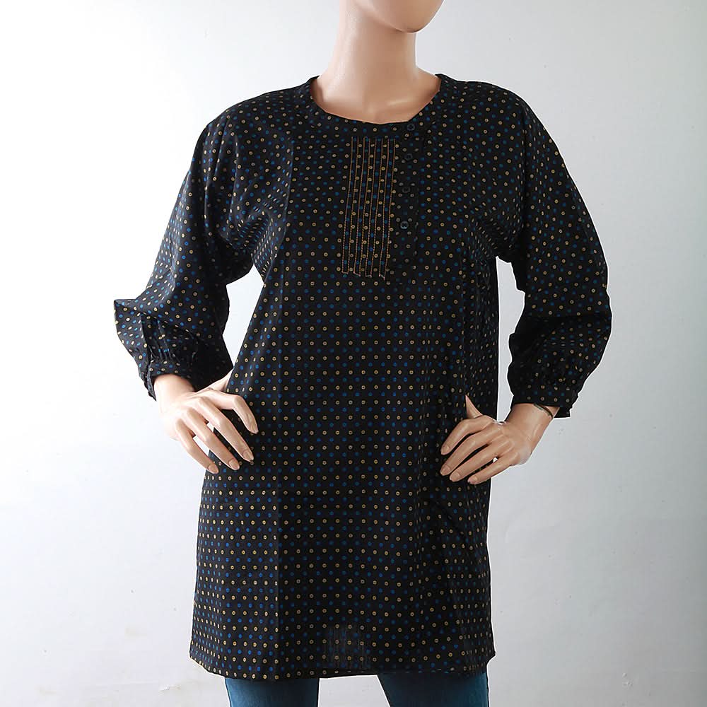 Women's Printed Top - Black, Women, T-Shirts And Tops, Chase Value, Chase Value