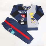 Boys Full Sleeves Fleece Suit 42716 - Navy Blue, Kids, Boys Sets And Suits, Chase Value, Chase Value