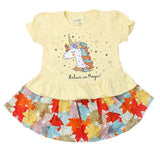 Newborns Girls Half Sleeves Suits - Yellow, Kids, New Born Girls Sets And Suits, Chase Value, Chase Value