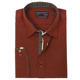 Men's Business Casual Shirt - Brown, Men's Shirts, Chase Value, Chase Value