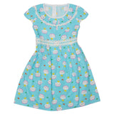 Girls Embroided Frock - Blue, Kids, Girls Frocks, Chase Value, Chase Value