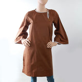 Women's Embroidery Kurti - Brown, Women, Ready Kurtis, Chase Value, Chase Value