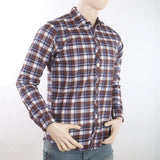 Men's Casual Check Shirt - Coffee, Men, Shirts, Chase Value, Chase Value