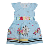 Girls Embroided Frock - Blue, Kids, Girls Frocks, Chase Value, Chase Value