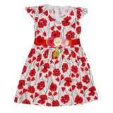 Girls Embroided Frock - Red, Kids, Girls Frocks, Chase Value, Chase Value