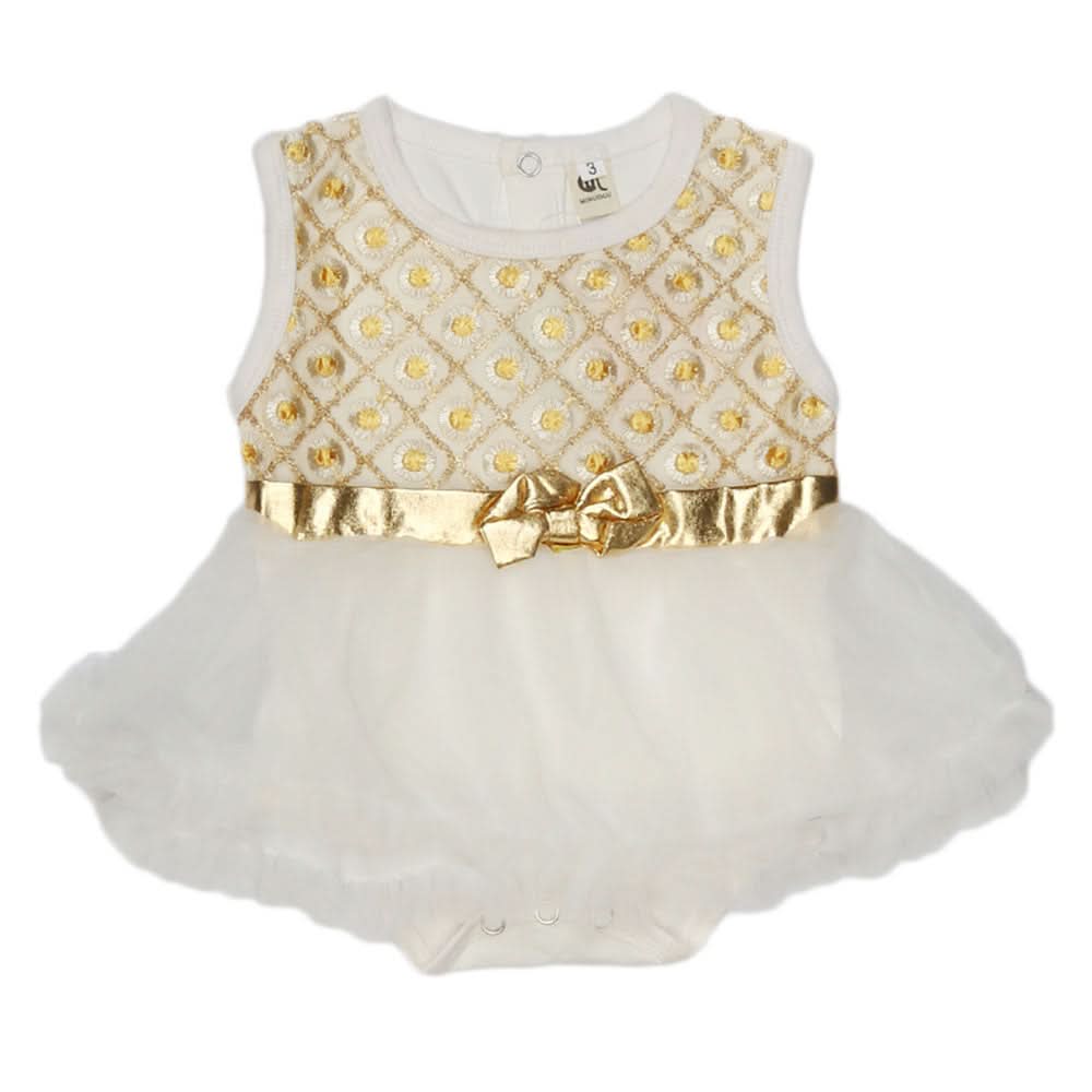 Newborn Baby Frill Romper - White, Kids, NB Girls Rompers, Chase Value, Chase Value