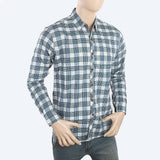 Men's Casual Check Shirt - Steel Blue, Men, Shirts, Chase Value, Chase Value